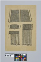 藏品(陳奇祿手稿-泰雅族貝珠裝飾品)的圖片